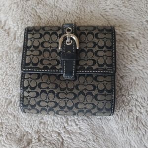Coach mono snap wallet
